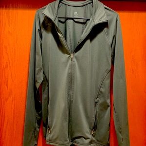 Olive Green Champion Workout Zip Up Jacket